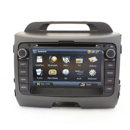 Plastový rámček s autorádiom RoadRover RR-KIASP01 NAVI